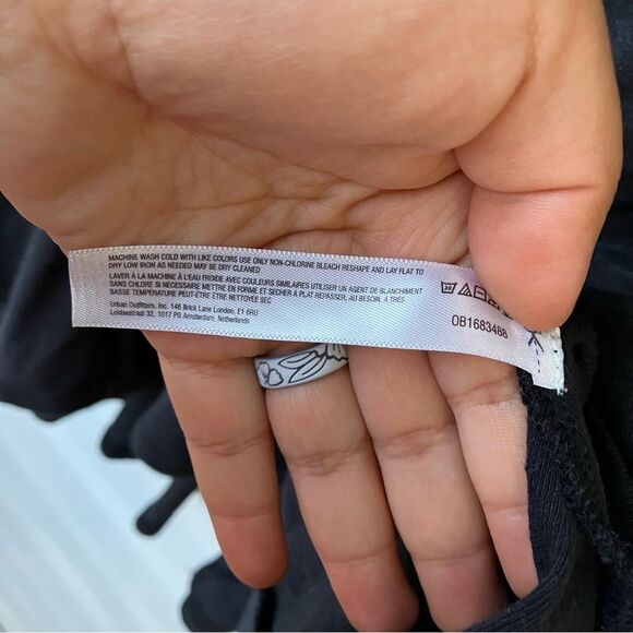 Free People Beach Cotton Linen Long Sleeve Swing Top Medium - Picture 4 of 5